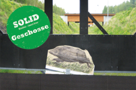 Rückprallschutz, bleifrei, Solidgeschosse, Schießanlage, Hochblende, Geschossfang, Gummi, Keiler, Munition, monolithisch