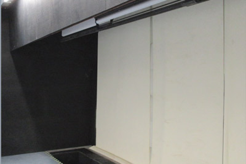 Splitterschutzvorhang für Schießanlagen