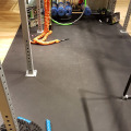 Bodenbelag, SporTec, Sportboden, Gummi, Fitnessstudio, Kurzhantelbereich, Hantel, Fitnessraum, Versiegelung