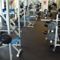 Bodenbelag, Sportfloor, Sportboden, Gummi, Fitnessstudio, Kurzhantelbereich, Hantel, Fitnessraum, Versiegelung
