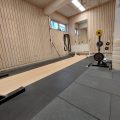 Kurzhantel, Langhantel, Rack, Abwurfplatte, Gummi, Hantel, Stemmboden, Crossfit, Functional Training, Kraftsport, Bodenschutzmatte, Gummimatte, Gewichtheben