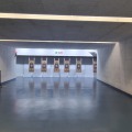 Rückprallschutzvorhang, Rückprallschutz, Splitterschutz, Emissionsschutz, vor dem Kugelfang, Schießanlage, Rückpraller, Splitter, Emission,  Kleinstpartikel, Bleistaub, matt, blendfrei, freihängend, doppellagig, mehrlagig, Projektionsleinwand