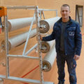 Einlagerung, Hallenboden-Schutzbeläge, Lagergeräte, Lagerwagen, Lagerständer, Rollenaufzüge, Geräteraum, Rollen, Lagerung