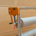 Einlagerung, Hallenboden-Schutzbeläge, Lagergeräte, Lagerwagen, Lagerständer, Rollenaufzüge, Geräteraum, Rollen, Lagerung