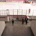 Eismaschine, Eisstadion, Puzzle, spikefest, Bodenbelag, vulkanisiert, Gummi, Eisstadienbelag